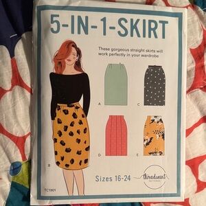 Women's Multi-Color 5-in-1 Skirt Patterns